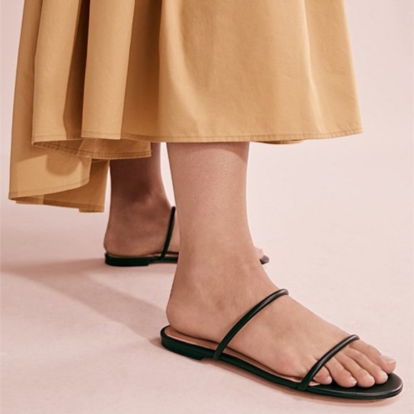 Country Road Shoes - SOLD Country Road Black Leather Billie Sandals Shoes 36